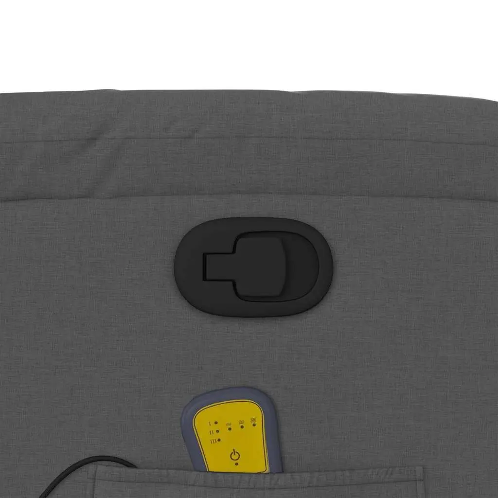 Dark Grey Fabric Massage Recliner Chair