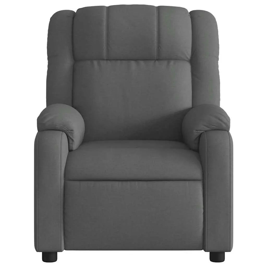Dark Grey Fabric Massage Recliner Chair