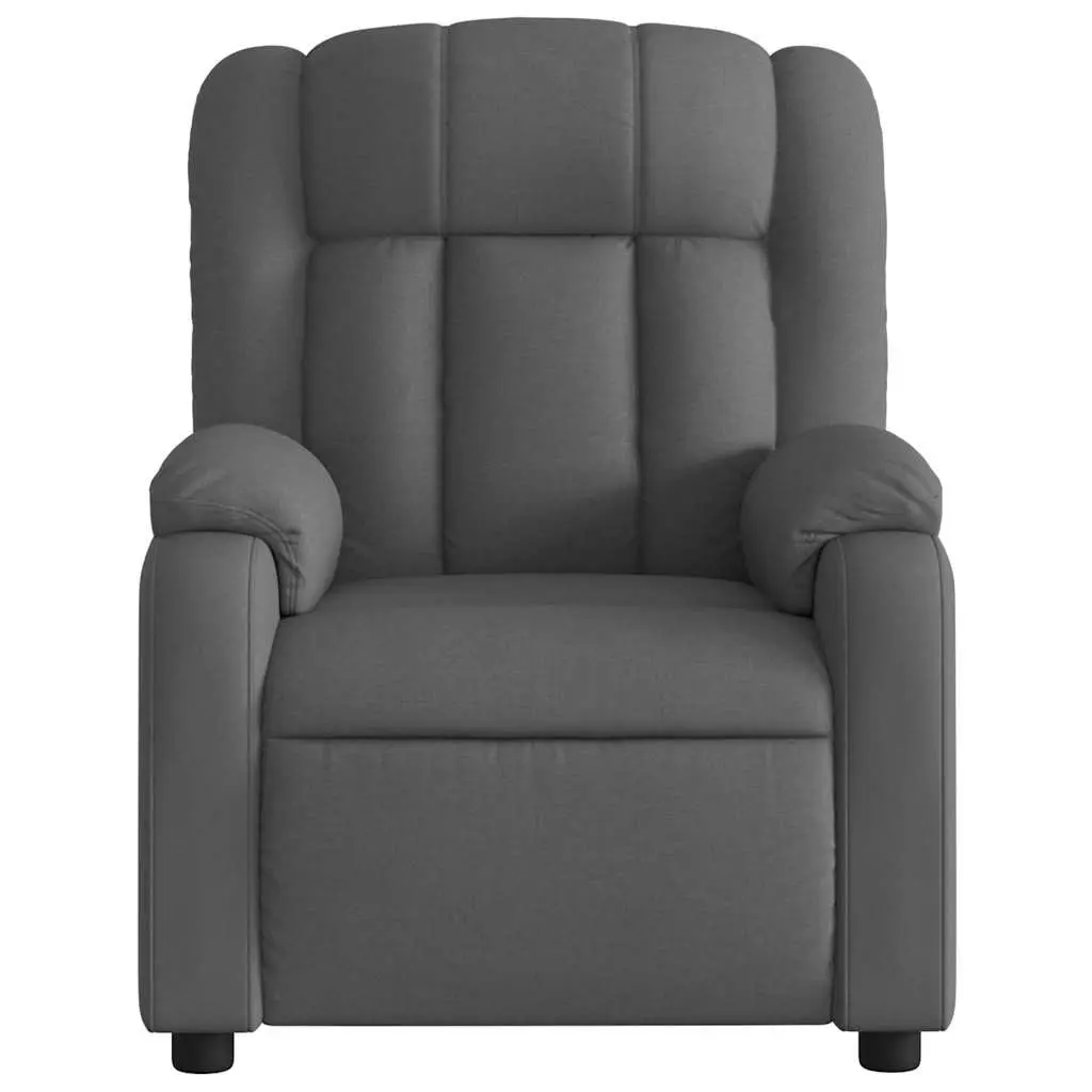 Dark Grey Recliner Chair with Footrest
