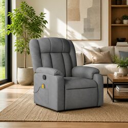 Grey Fabric Massage Recliner: A Practical Addition