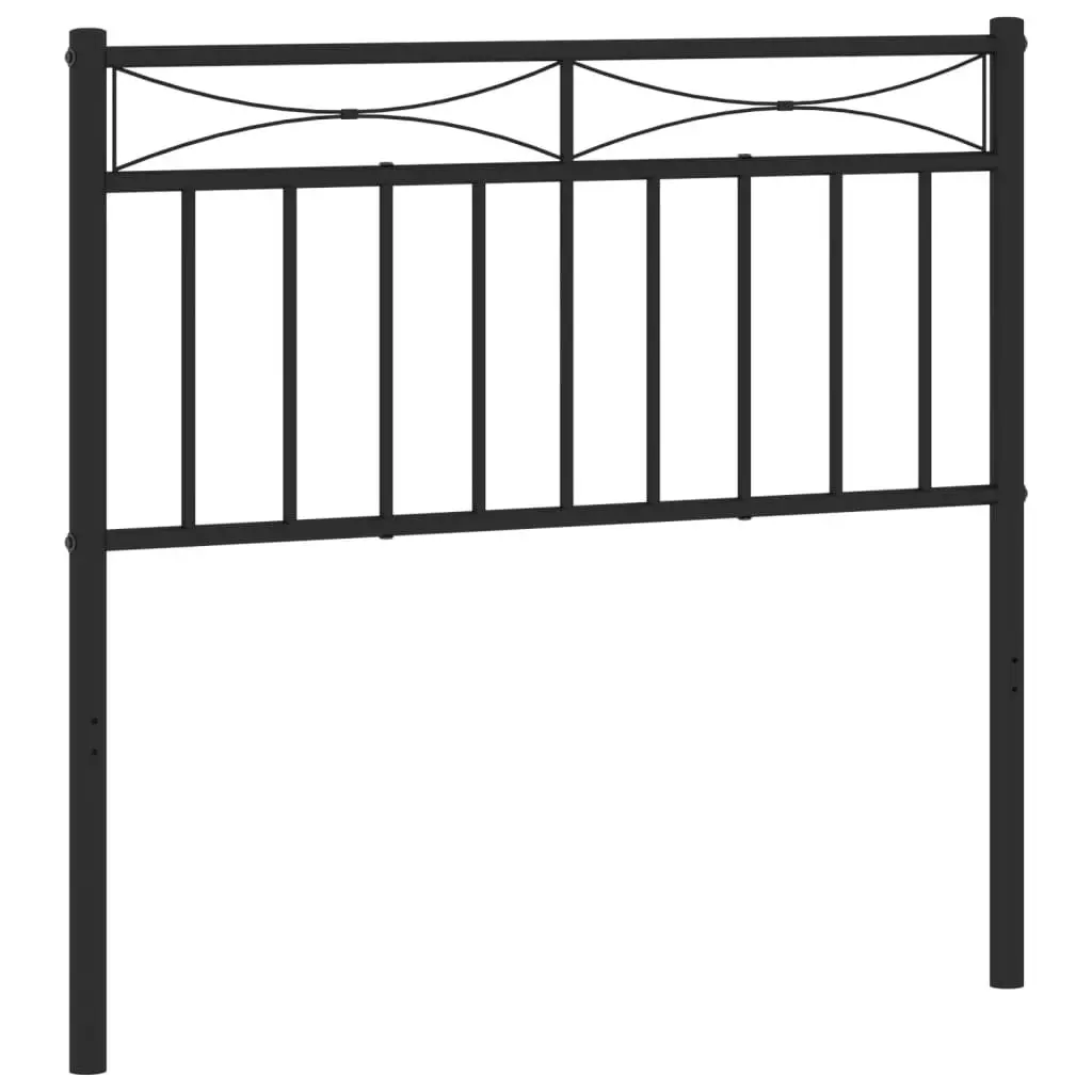 90cm Black Metal Headboard for Lasting Use