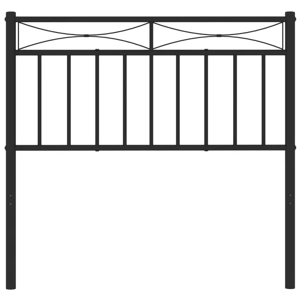 90cm Black Metal Headboard for Lasting Use