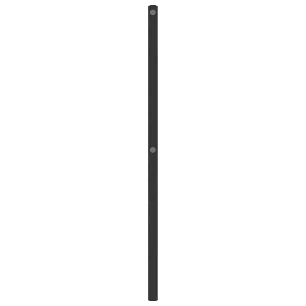 90cm Black Metal Headboard for Lasting Use