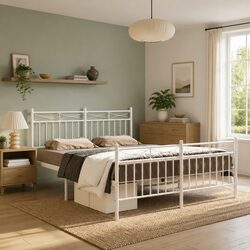 Reliable Metal Bed Frame 135x190 cm for Your Bedroom