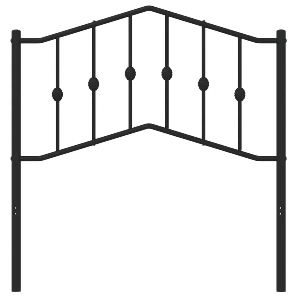 Black Metal Headboard Offering Solid Support