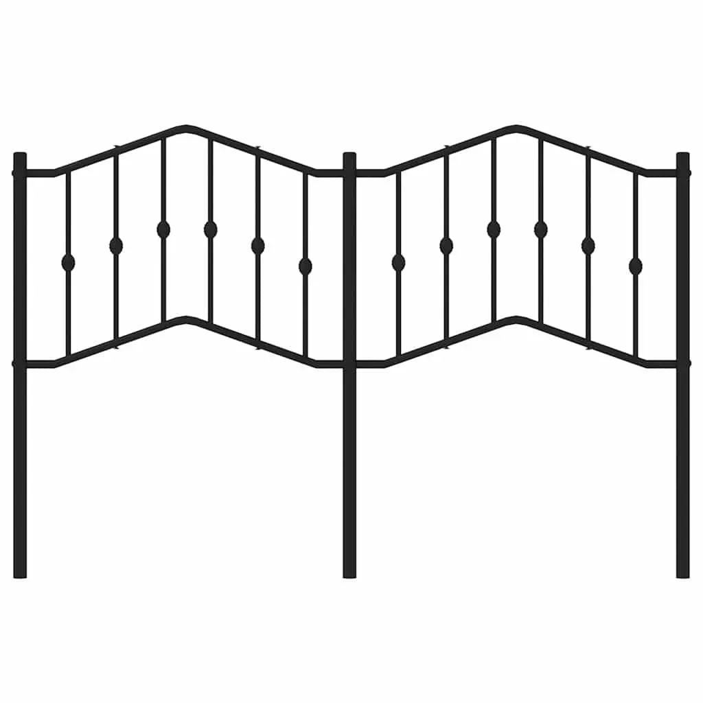 Black Metal Headboard for Lasting Use