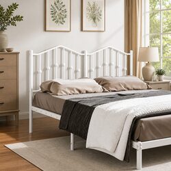 135 cm Black Metal Headboard - Reliable and Stylish