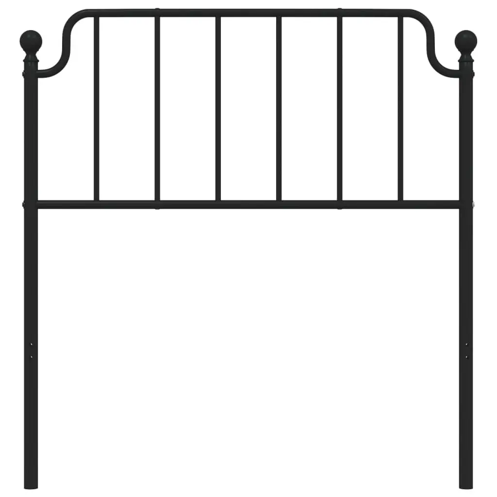Metal Headboard Black 90cm Bed Head Steel Bedroom Furniture