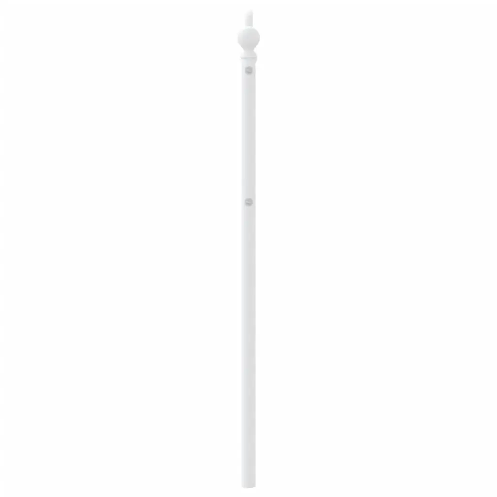 Metal Headboard White 107cm Bed Header Powder Coated Steel