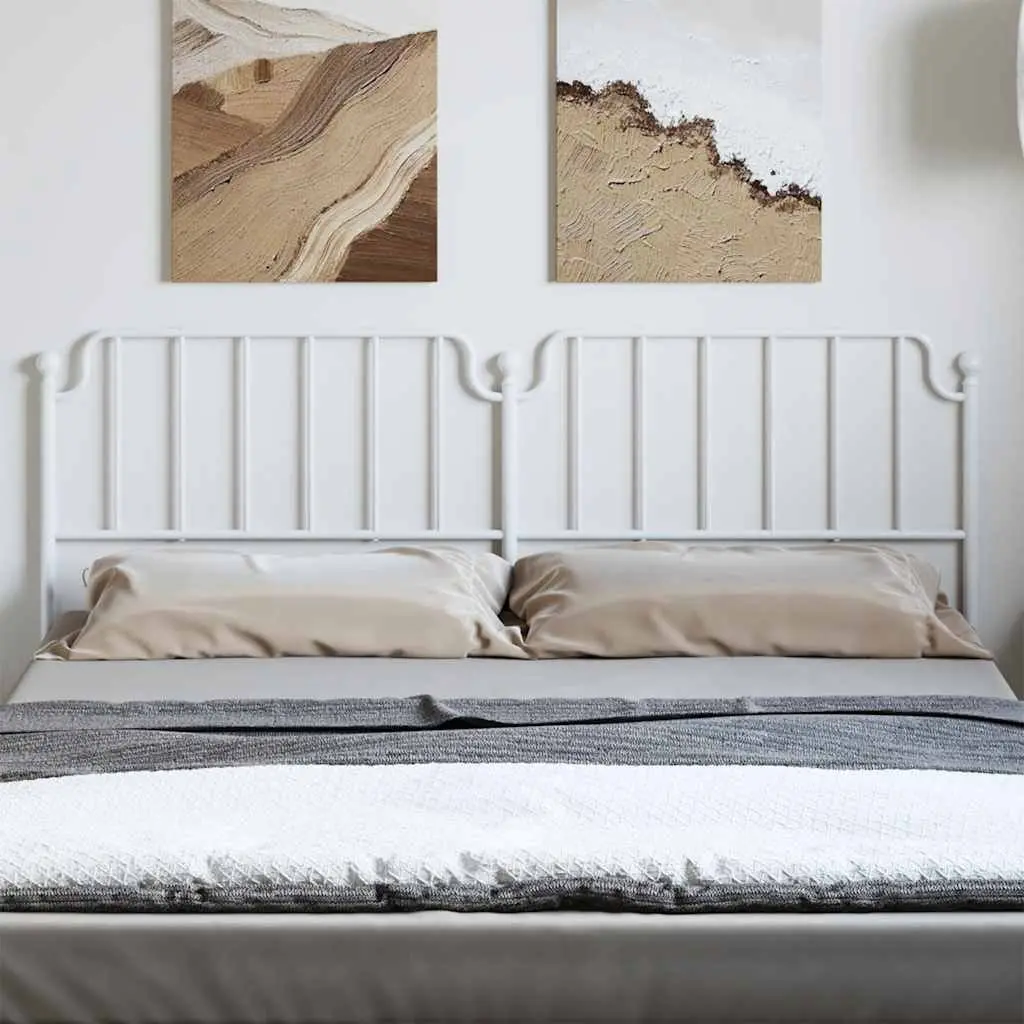 Metal Headboard Back Support 180cm White