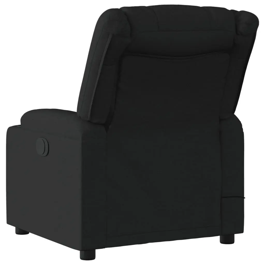 Black Fabric Manual Recline Massage Chair