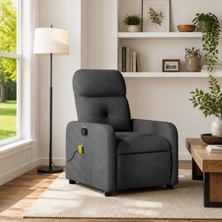 Warmth and Value in a Grey Fabric Recliner Chair