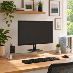 Reliable Monitor Stand with Elegant Design and Storage