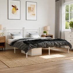 Reliable and Stylish Metal Bed Frame in King Size