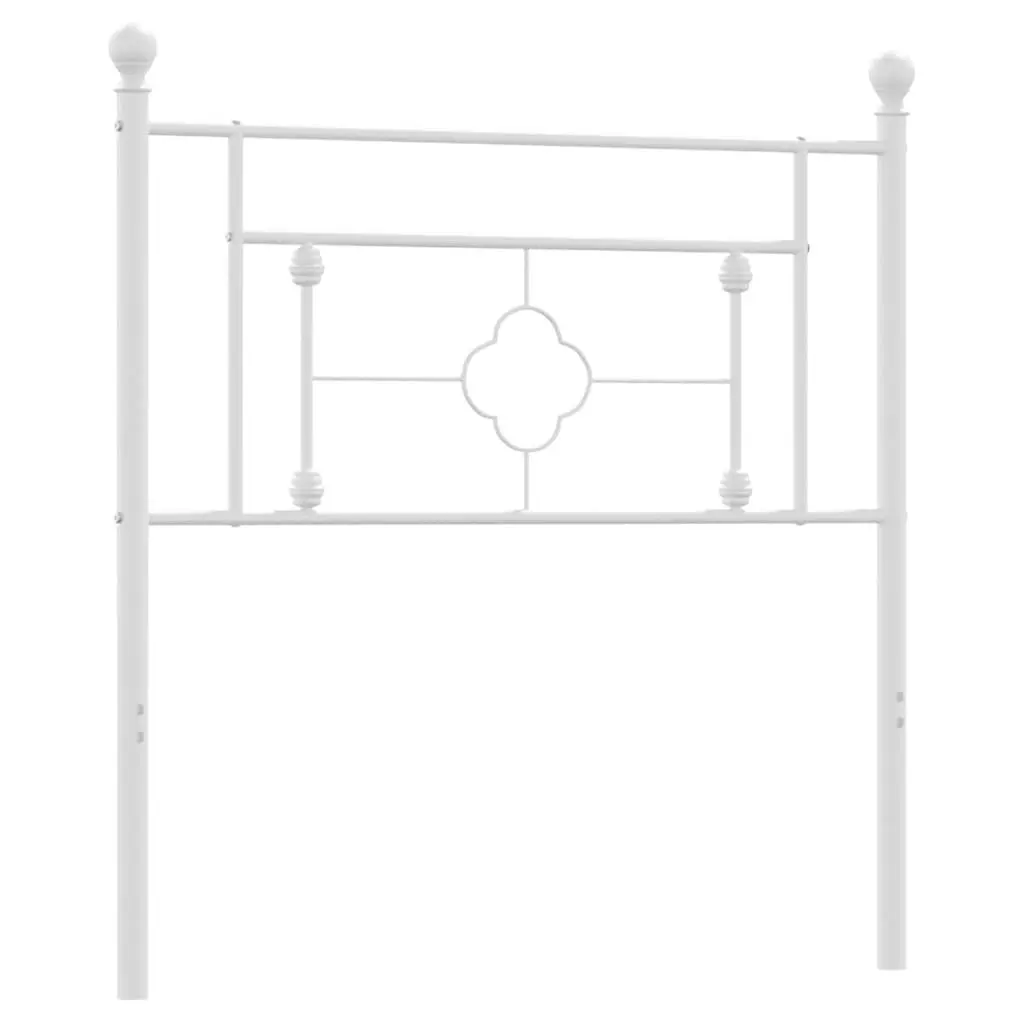 White Metal Headboard for 90cm Bed Frames