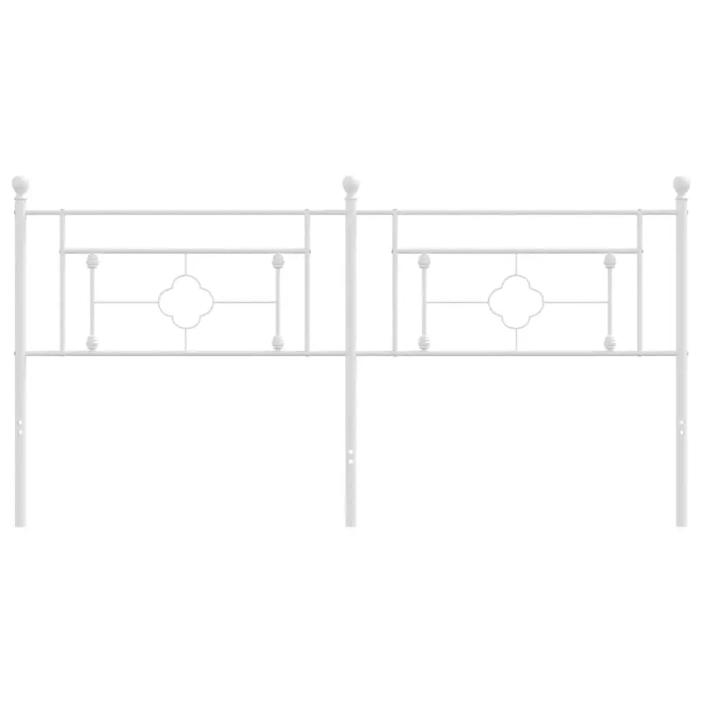 Metal Headboard White 180cm Bed Header Bedroom Furniture