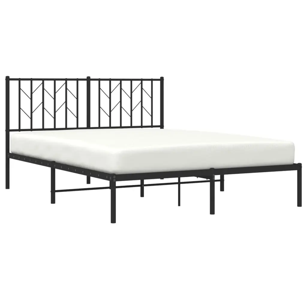 Metal Bed Frame with Storage and Headboard