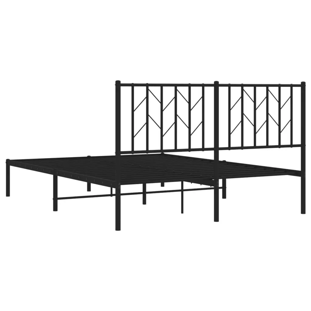 Metal Bed Frame with Storage and Headboard