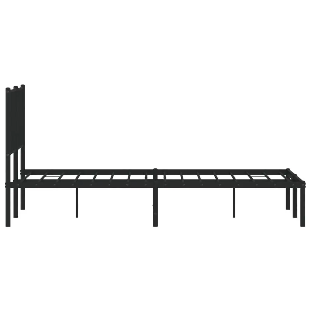 Metal Bed Frame with Storage and Headboard