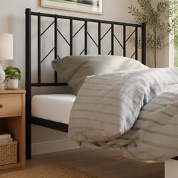 Metal Headboard Black 90cm Bedroom Bed Frame Furniture Replacement Head Board