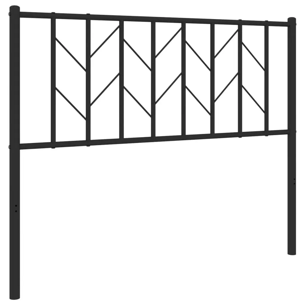 Metal Headboard Black 107 cm Bedroom Bed Head Board