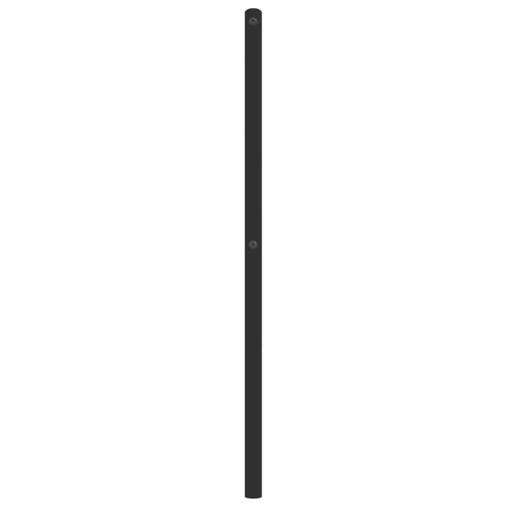 Metal Headboard Black 107 cm Bedroom Bed Head Board