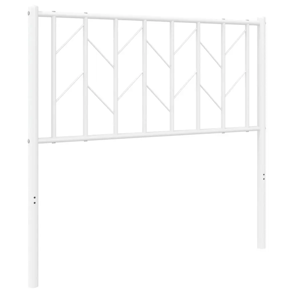 Metal Headboard White 90cm Bed Frame Header Steel Bedroom Furniture Replacement