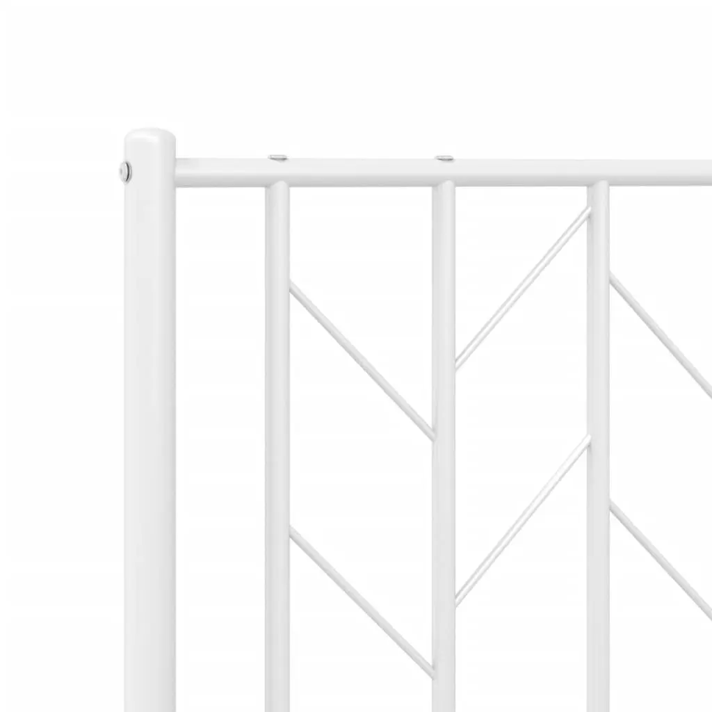 Metal Headboard White 90cm Bed Frame Header Steel Bedroom Furniture Replacement