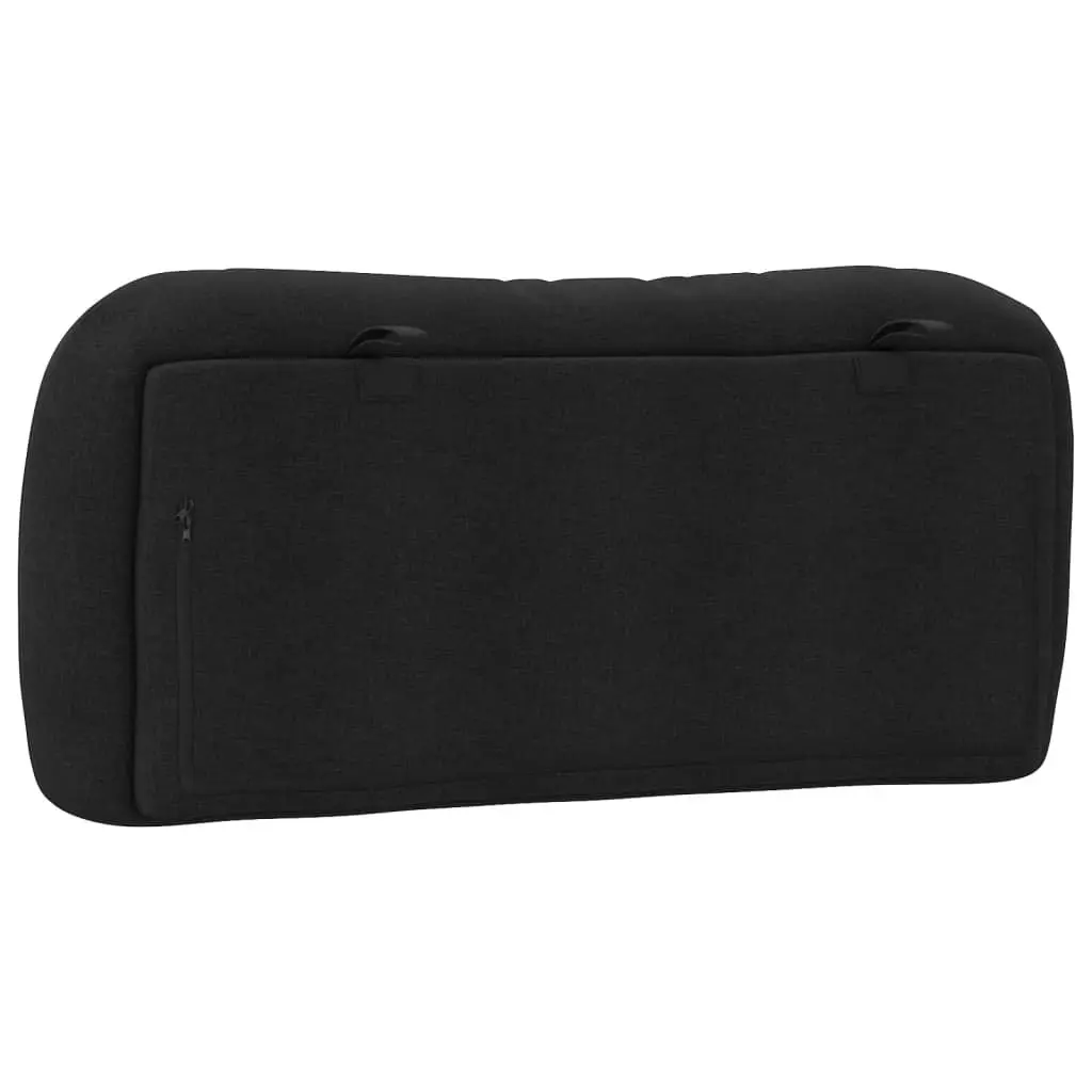 Headboard Cushion Back Support 90 cm Black Fabric Wall Mounted