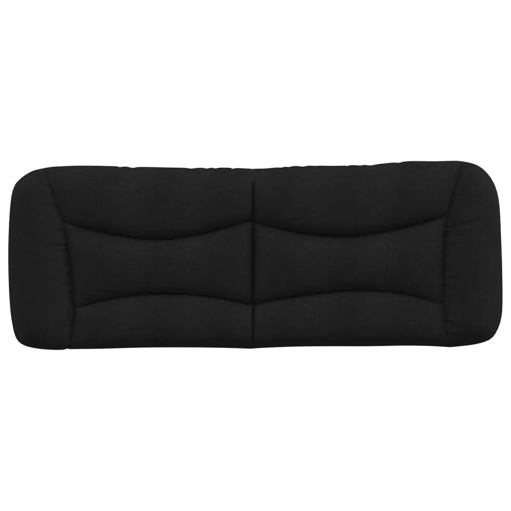 Headboard Cushion Black 137cm Double Bed Wall Mounted Upholstered Pillow Support