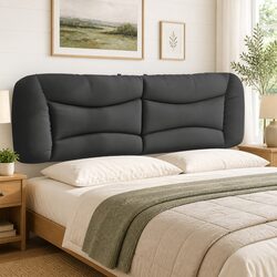 Comfortable and Stylish 180cm Dark Grey Headboard Cushion