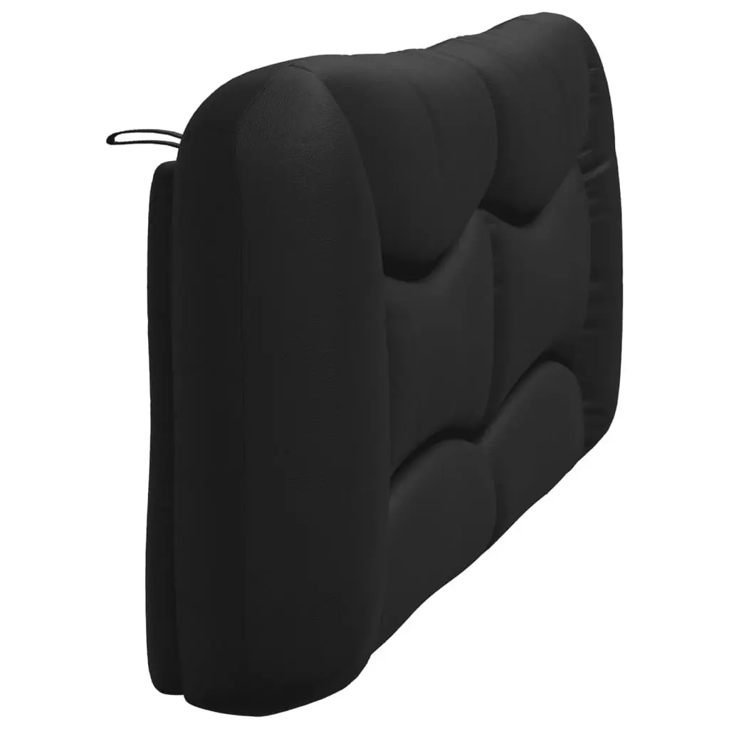 Headboard Cushion Black 180cm Faux Leather Upholstered Bed Wall Mount Pillow