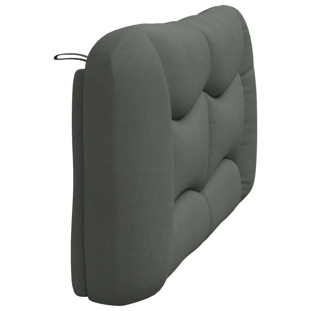 Headboard Cushion Queen Bed Upholstered Pillow Wall Mount Dark Grey 152cm