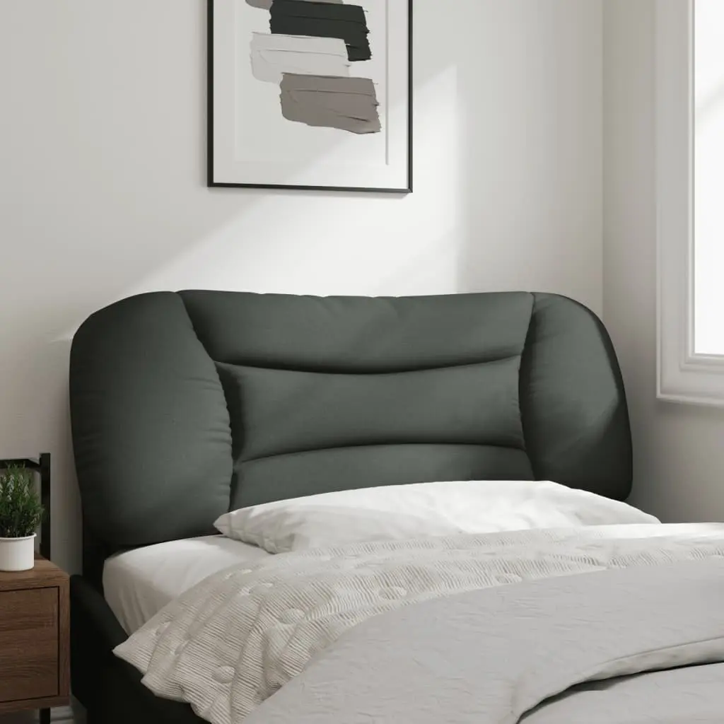 Headboard Cushion King Single Bed 107cm Grey Fabric