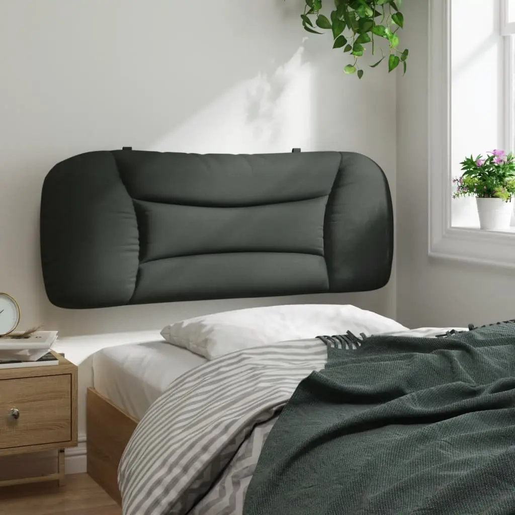 Headboard Cushion King Single Bed 107cm Grey Fabric