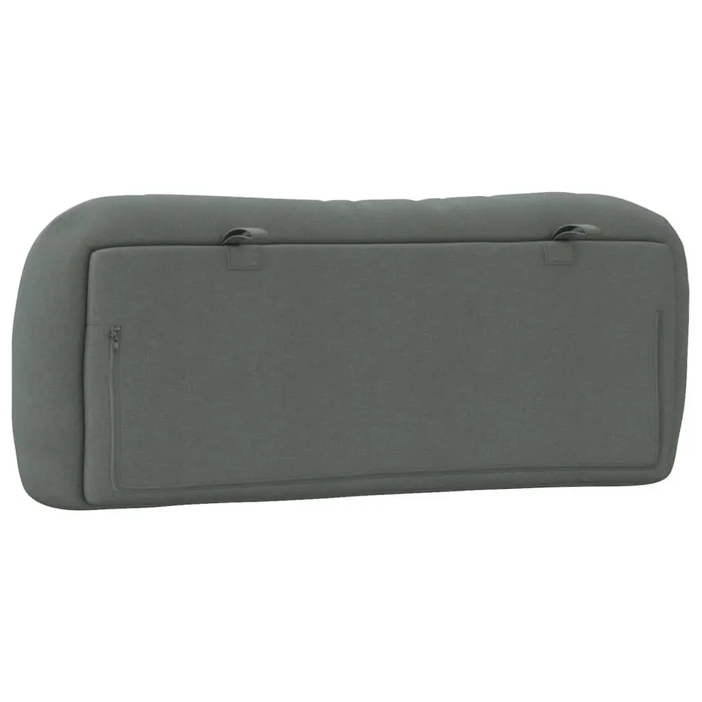 Headboard Cushion King Single Bed 107cm Grey Fabric