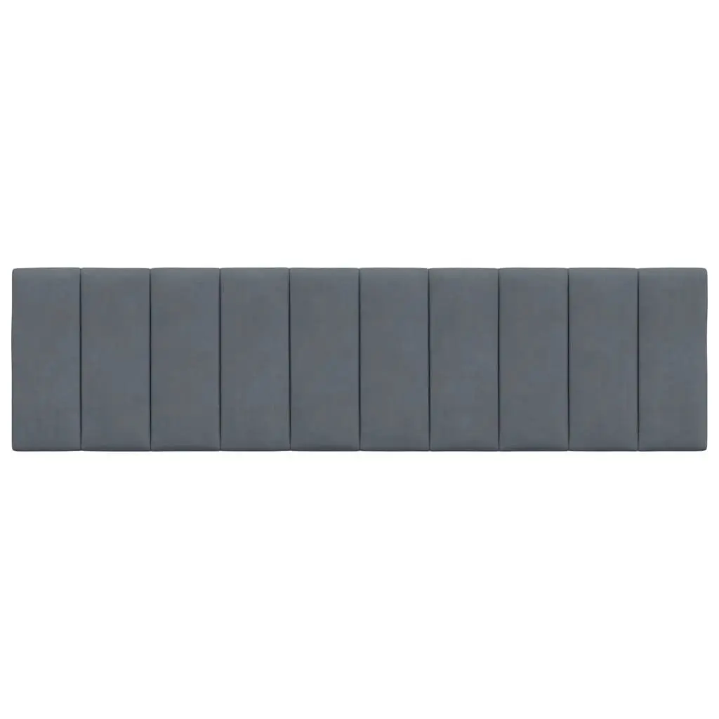 Dark Grey Velvet Headboard Cushion 180cm for Comfort