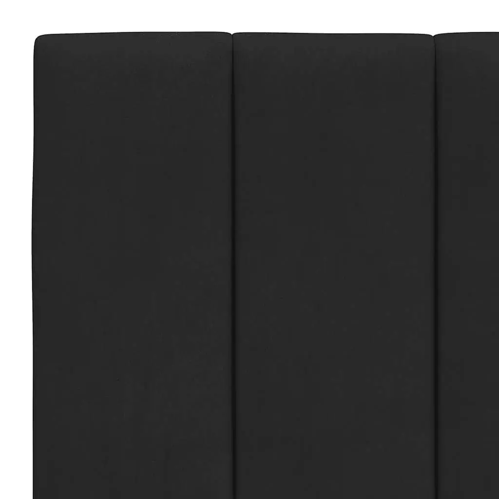 Headboard Cushion Black 180cm Velvet Wall Mounted Bed Pillow with Straps