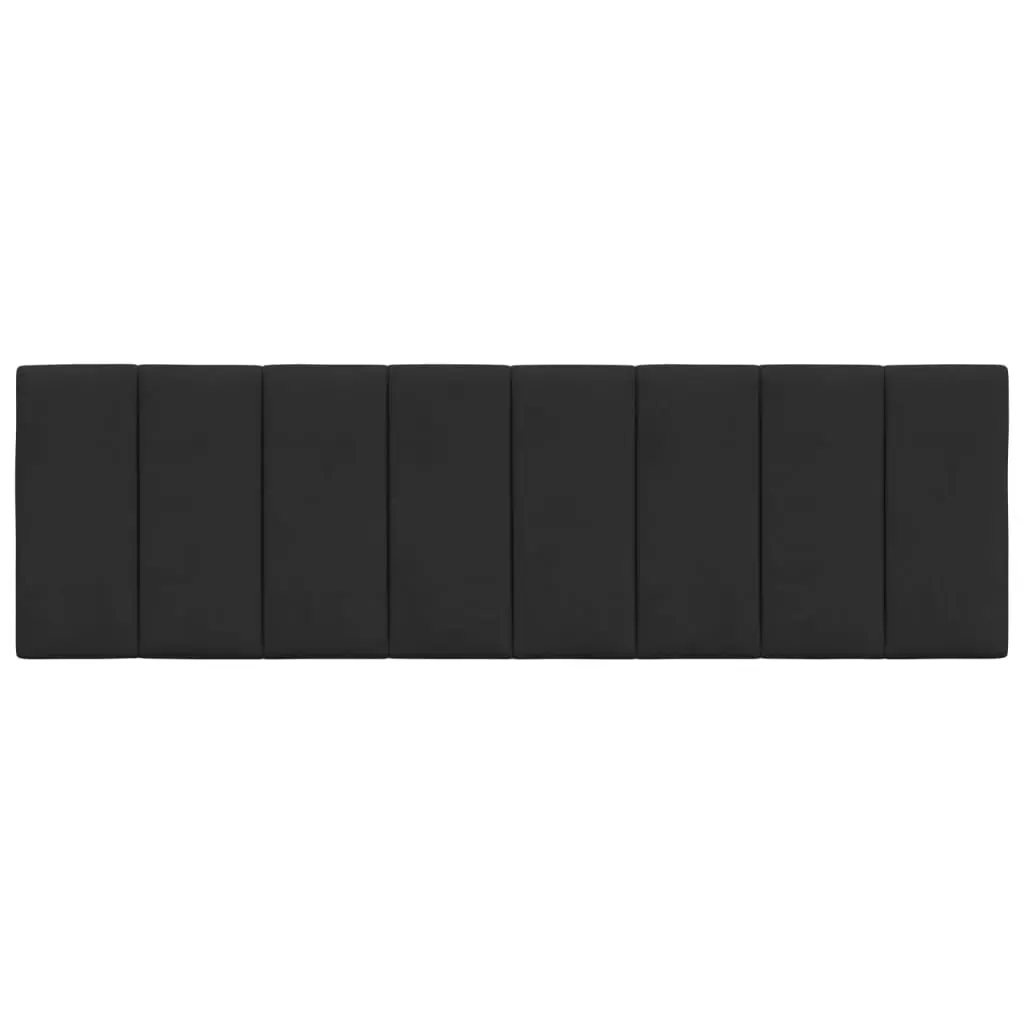 Headboard Cushion Back Support Queen Black Velvet Wall Mounted Bed Pillow Upholstered