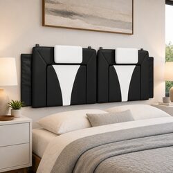 Comfortable and Practical Headboard Cushion in Black and White