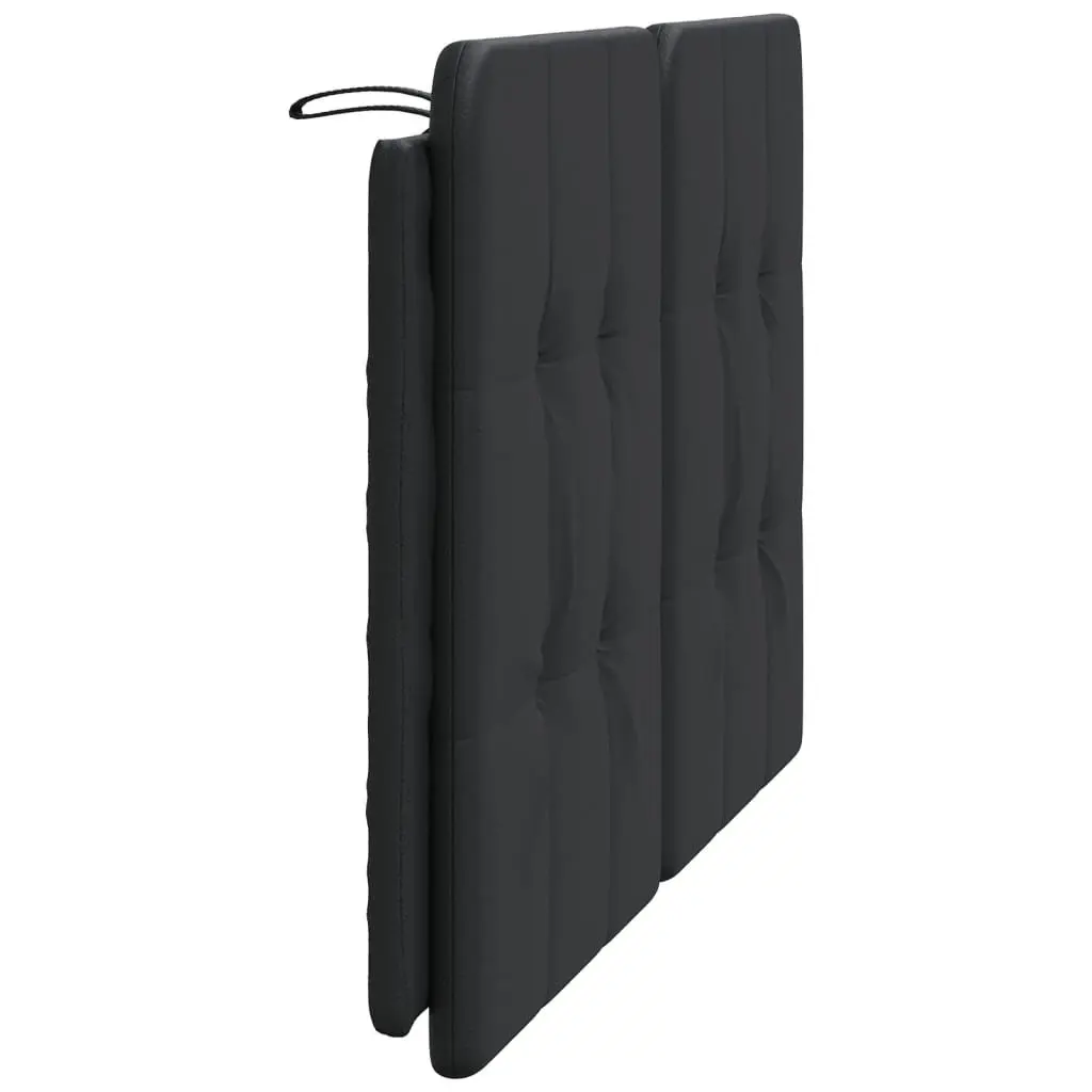 Headboard Cushion Black 137cm Foam Padded Wall Mounted Faux Leather