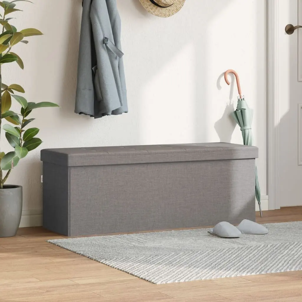 Grey Storage Bench