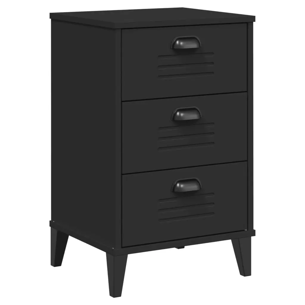 Black Bedside Cabinet