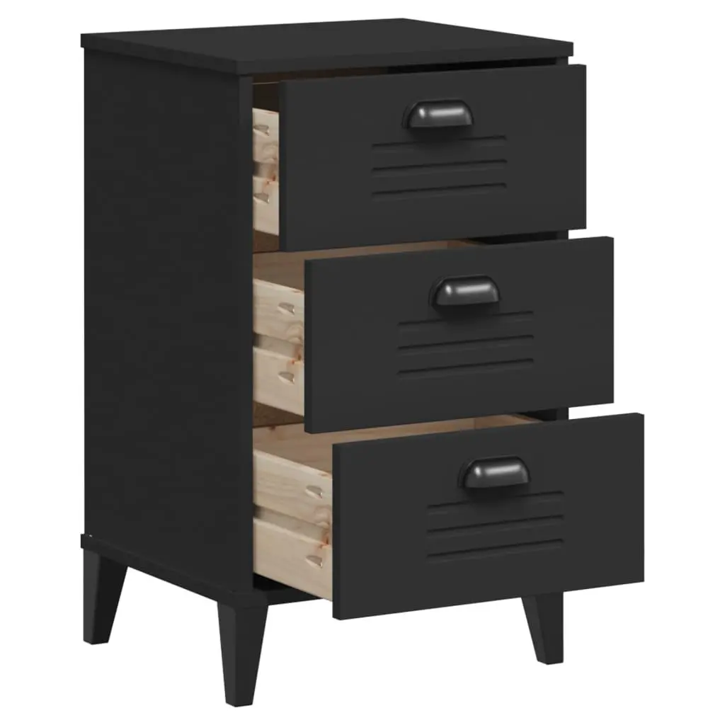 Black Bedside Cabinet