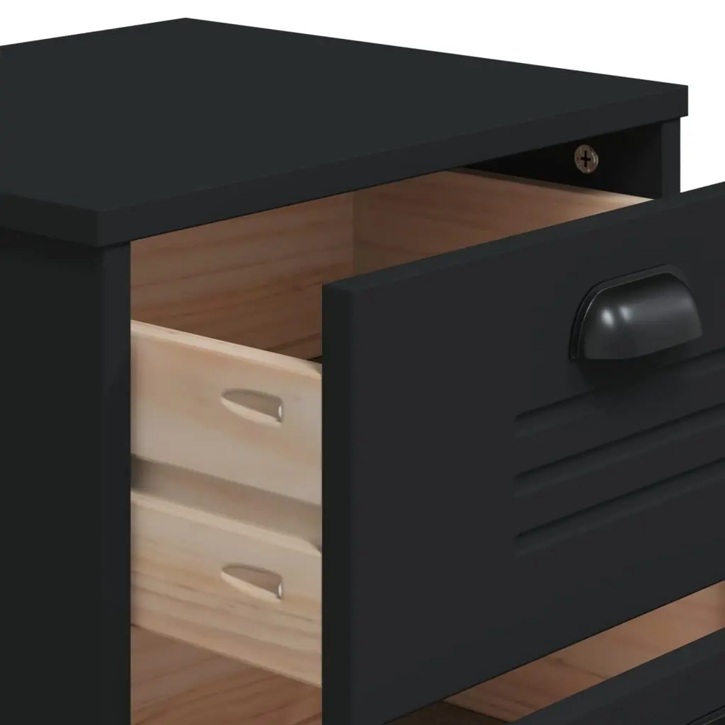 Black Bedside Cabinet