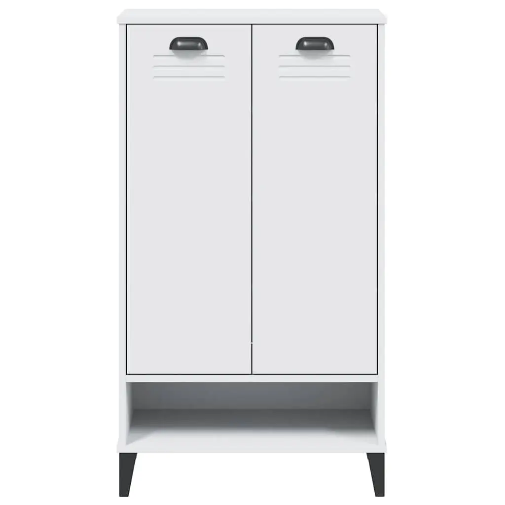 Shoe Cabinet Storage Organiser White Engineered Wood Home Decor