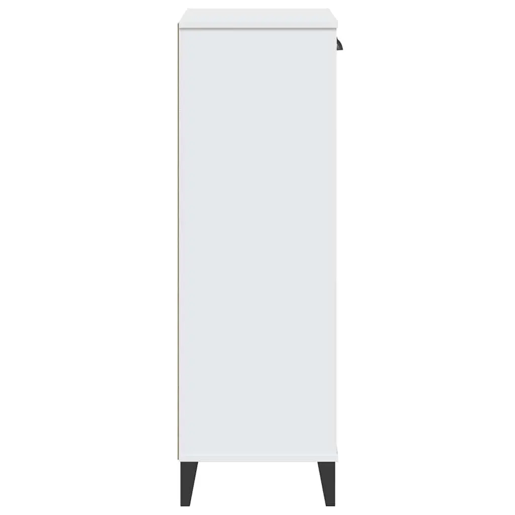 Shoe Cabinet Storage Organiser White Engineered Wood Home Decor