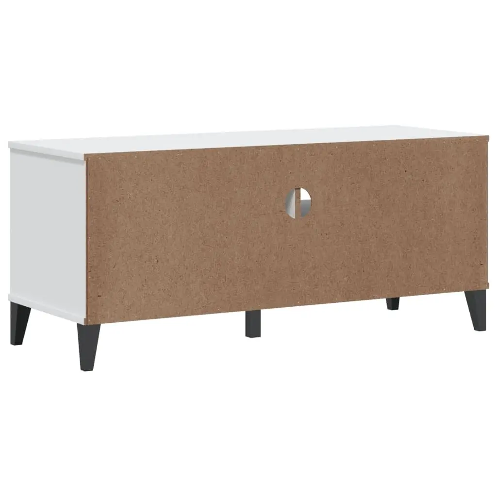 White Engineered Wood TV Cabinet with Ample Space