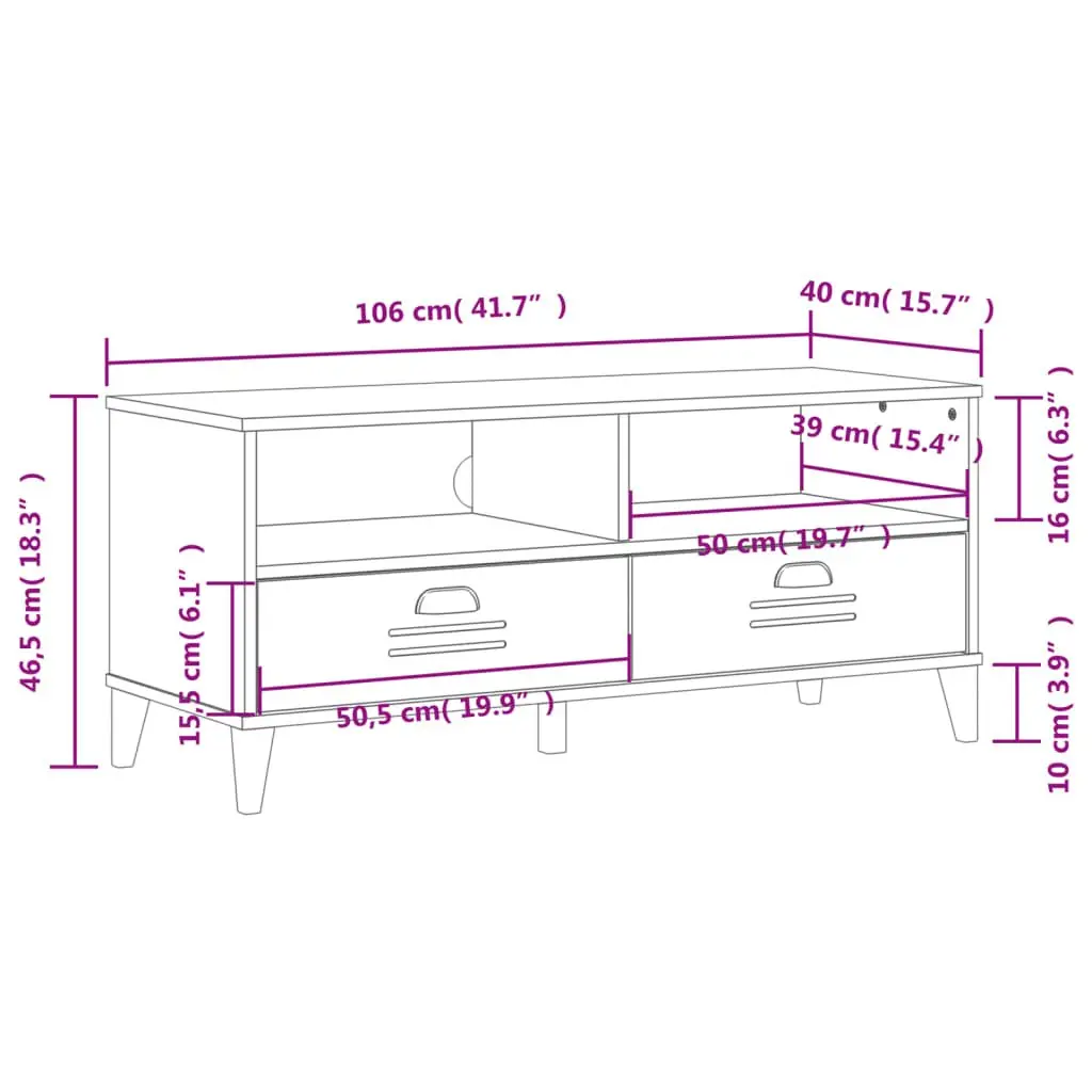 White Engineered Wood TV Cabinet with Ample Space