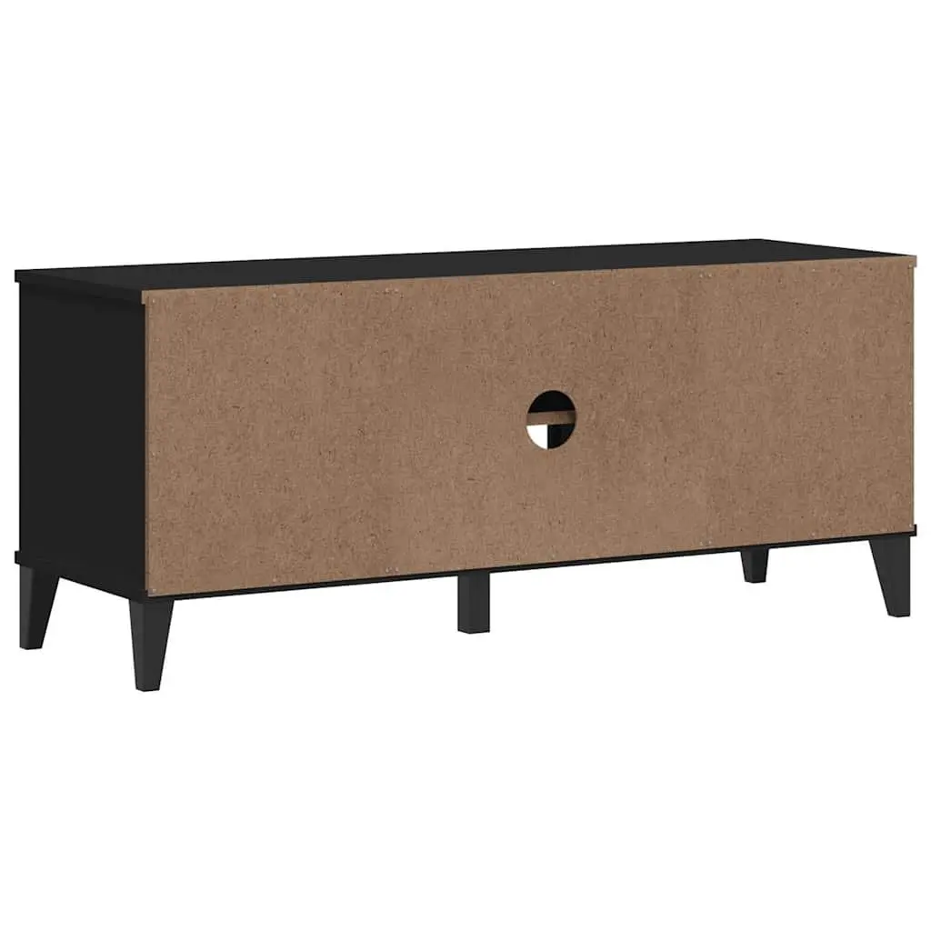 Shoe Bench Storage Organiser Cabinet Industrial Design Black Engineered Wood